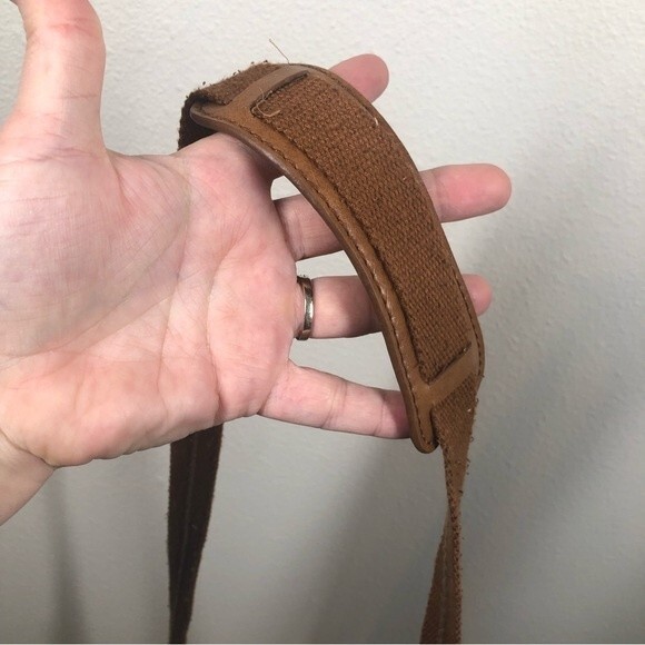 The Sak Lucia Brown Leather Crossbody Bag Mixed Metallic Print Pocket Purse - Picture 13 of 15